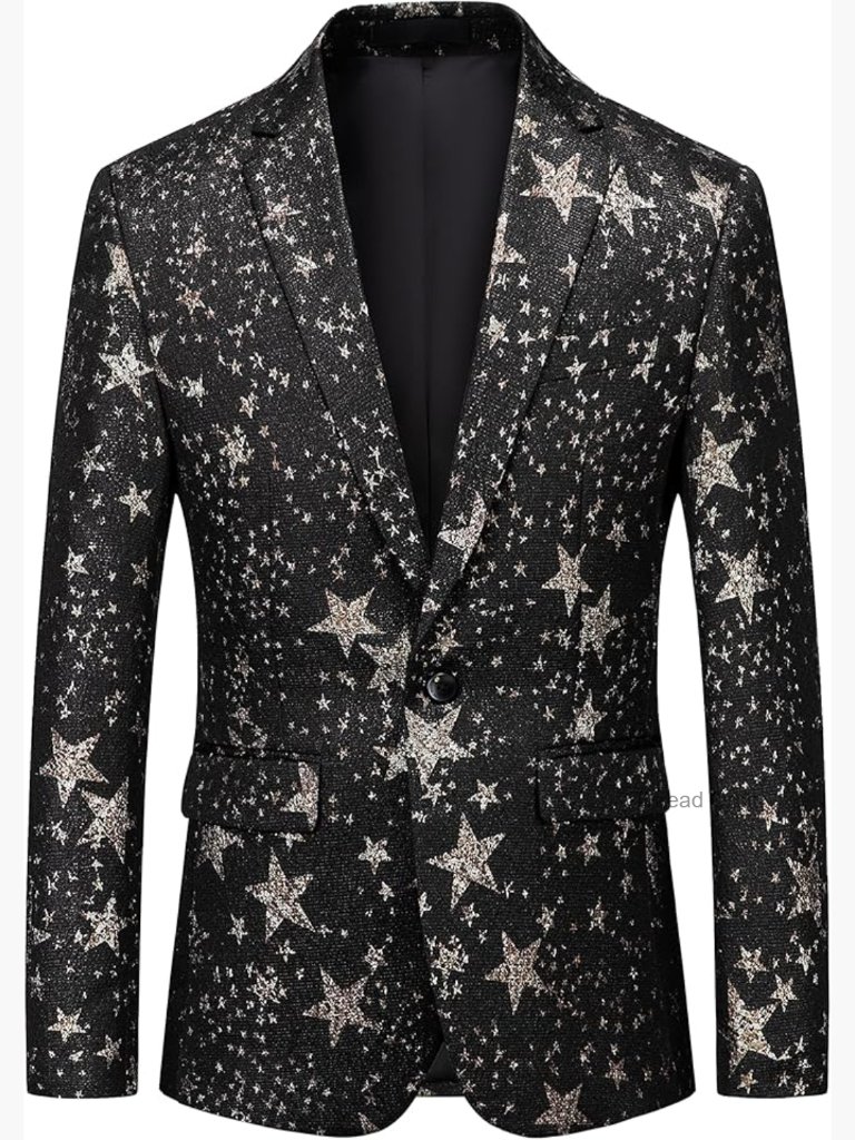 Men's Floral Blazer Slim Fit Paisley Sport Coat Tuxedo Jacket Wedding Party